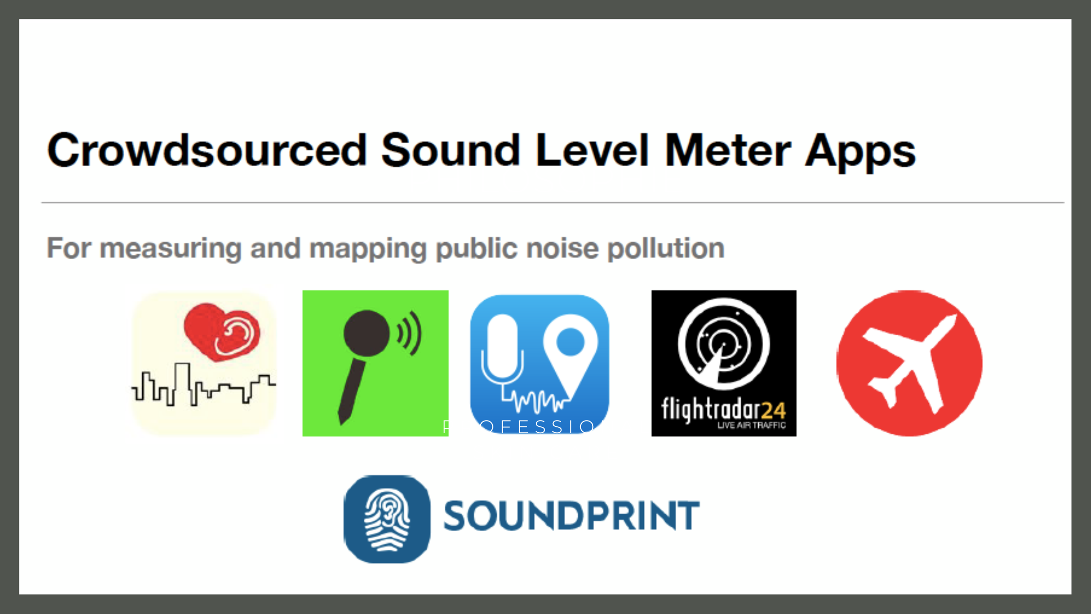 Crowdsourced Sound Level Meter Apps
